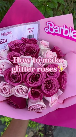 How to Make Glitter Roses: DIY Craft Tutorial