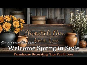 Rustic Farmhouse Spring Decor: 25 Stunning Ideas to Refresh Your Home