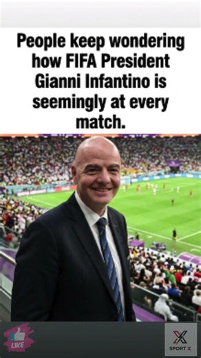 How Is Gianni Infantino At EVERY Football Match 🧐