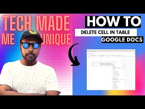 How to delete cell in google docs table | google docs tutorial