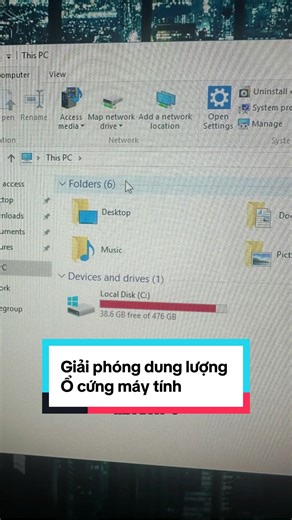 Cách giải phóng dung lượng máy tính hiệu quả