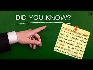 temporal dead zone (TDZ) in JavaScript