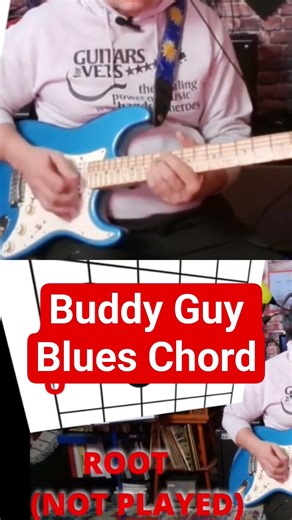 AMAZING BLUES GUITAR CHORD BUDDY GUY #bluesguitarlesson #guitarlessons #guitarlessonsFORBEGINNERS