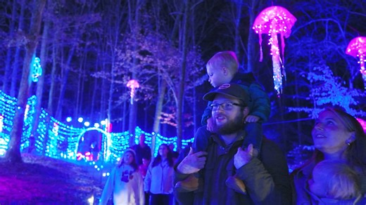 The holiday magic is back again at Explore Park! ✨🎄Get a first look at some of the new lighting displays added this year, and see how families and local officials kicked off the 2025 season with a grand illumination event. In honor of Roanoke County Parks, Recreation and Tourism taking full ownership of the park, a new logo was introduced. | Roanoke Valley Television - RVTV