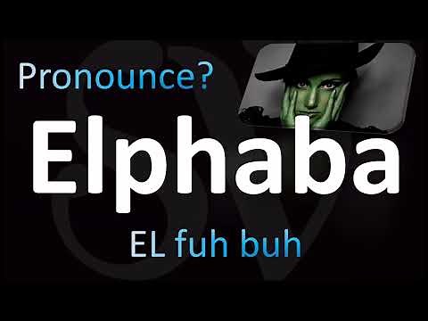 How to Pronounce ''Elphaba'' Correctly! (Wicked)