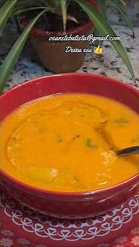 Carrot broth 🥕with creamy chicken. Delicious 😋.