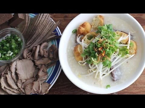 Chao Long (Vietnamese Pork Organs Congee/Porridge)