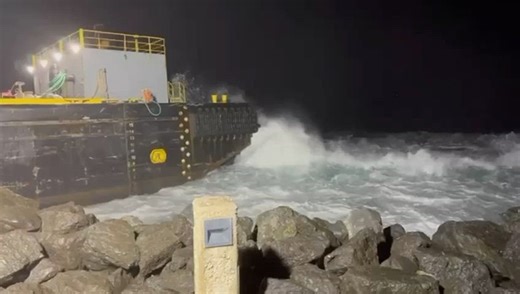 Unified Command, marine salvors refloat grounded barge just off San Juan Harbor port entra