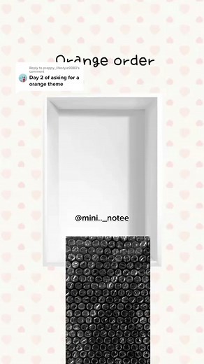 Replying to @preppy_lifestyle9380 so many people are commenting !! #mininote #package #orange #viral #fyp #blowup