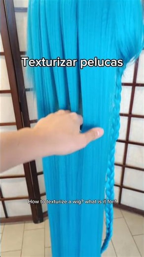 Como texturizar pelucas de cosplay? #cosplay #diycosplay #tutorial #pelucas #wigs