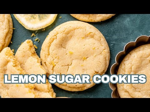 Soft Lemon Sugar Cookies with Real Lemon Zest & Juice!