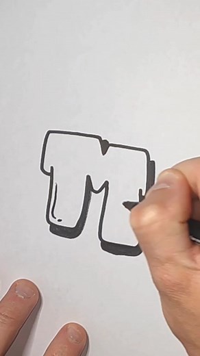 How to Draw the Letter 'M' in Graffiti