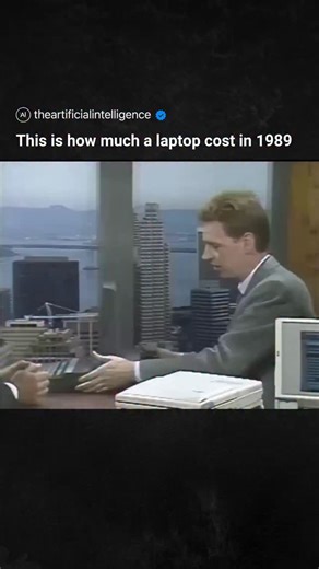 Artificial Intelligence | AI on Instagram: "This is how much a laptop cost in 1989"