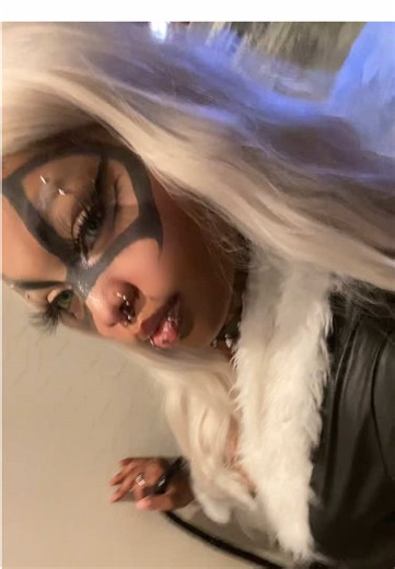 Wake Up with Black Cat Cosplay