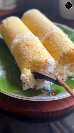 Rasfiya NM on Instagram: "Paal Puttu👌😋 Ingredients Puttupodi -1 Cup Water -1 Cup Grated Carrot-1 Cup Sugar -2 tblspn Milk powder - ½ Cup Grated Coconut -1 ¼ Cup Salt to taste #food #foodie #foodporn #foodstyling #trending #viral #breakfast #breakfastideas #puttu #instadaily #palputtu #rasfiskitchen"