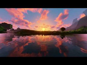 Full HD 4k sunset shader Live Wallpapre minecraft