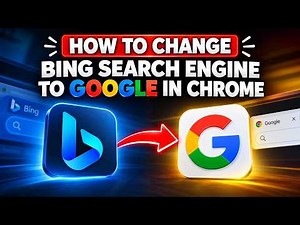 How to change Bing search engine to Google in Chrome?