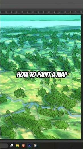 every tree casts a shadow #shadow #tree #map #luxemburg #digitalpainting