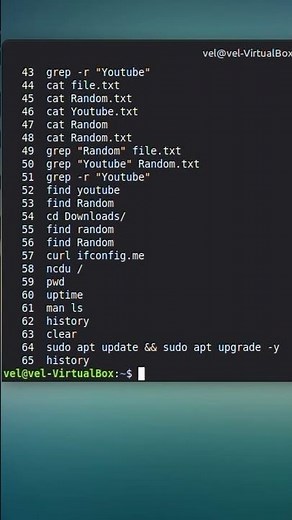 Check your command history in Linux