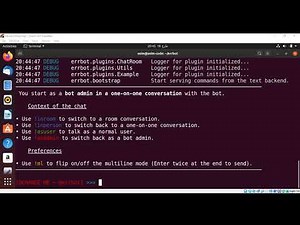 Errbot a chatbot in Python