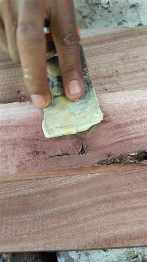 STOP Wood Filler Sinking! How to Plug Deep Wood Holes Using a Staple Clip as a Foundation #WoodFiller #WoodRepair #DIY #Woodworking #Tutorial #WoodFilling #StapleClipHack #DeepHoleFix #AntiSaggingFiller #CarpentryTips | Arif Doank