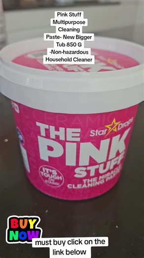 Pink Stuff Multipurpose Cleaning Paste- New Bigger Tub 850 G -Non-hazardous Household Cleaner very good paste to have in the kitchen must buy click the link below to buy #pink #stuff #foryoupage❤️❤️ #tiktokmademebuyit #viralvideo