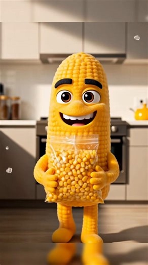 🥕🌽 Baby Carrots & Sliced Cucumbers: Healthy Snack Surprise! 🥒 | Funny Food Cartoon