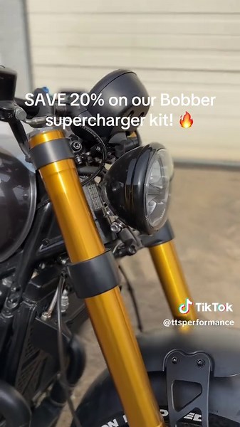 Save 20% on Triumph Bobber Supercharger Package!