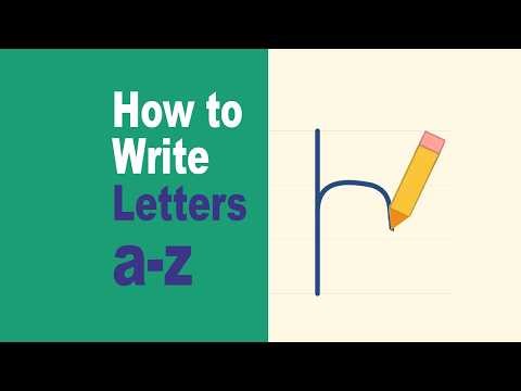 How to Write the Lowercase Letter h | ABC Learning for Kids
