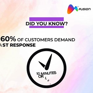 In today's fast-paced world, customers value prompt and efficient service. Quick response times can make a significant impact on customer satisfaction and loyalty. Are you meeting the expectations of your customers?​ ​#CustomerDemand #CustomerSatisfaction #CX #loyalty | Fusion CX