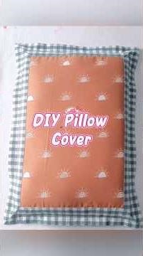 DIY Pillow Cover Tutorial 🌞 Easy and cute home decor idea #tips #sewing #tricks