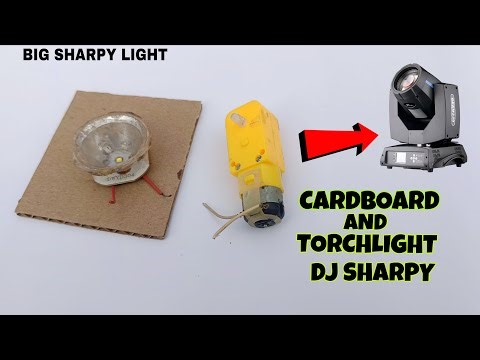 How To Make Big Sharpy Light 🤩 With TorchLight And Cardboard || Sharpy Light Kese Banaye Ghar pe