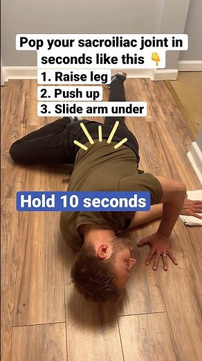 How to Pop your Sacroiliac Joint in Seconds