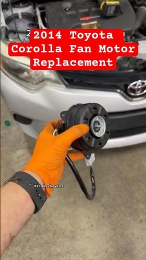 Toyota Corolla Cooling Fan Motor Replacement Trick.