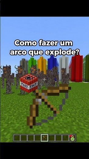 How to make an exploding bow? #minecraft #curiosities