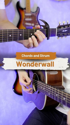 255K views · 3.2K reactions | Wonderwall - Oasis | Chords and Strum | Leve Violão | Facebook