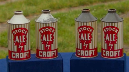 Appraisal: Croft Stock Ale Cone-top Beer Cans, ca. 1940 | Antiques Roadshow