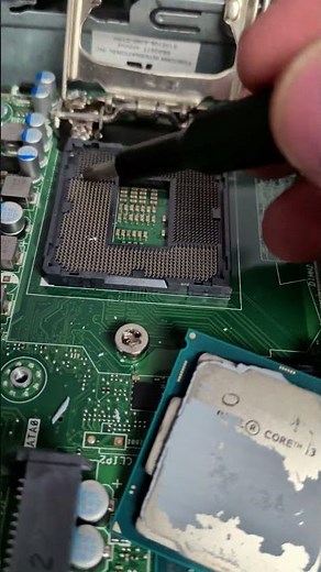 How to Clean CPU Pins (DO NOT TRY AT HOME) #sarcasm #pcbuild #pcsupport #intel #cpu
