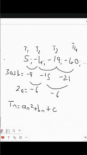 Quadratic Sequences | Gr.11 & 12 Math #grade12 #grade12math #grade12maths #quadraticequation