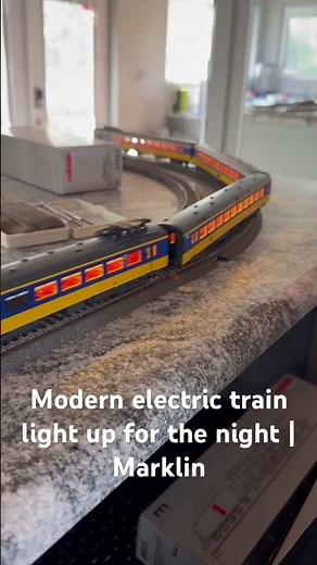 Realistic model train lighting you've never seen #impressive #modelrailway