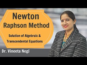 Newton Raphson Method in Hindi with Examples |Dr Vineeta Negi