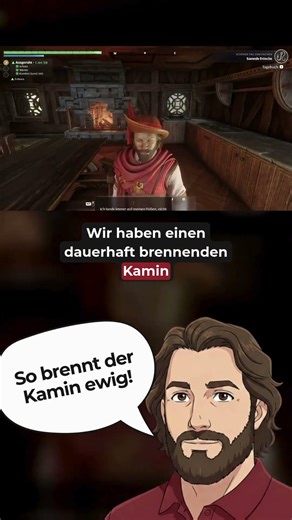 Enshrouded Building Trick: Infinitely Burning Campfire (Custom Fireplace Tutorial)