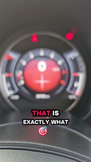 So this is what an Abarth 595's dashboard should look like !!