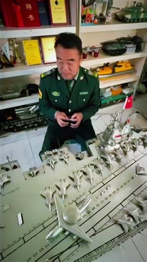 Chinese Man Builds Tiny Metal Airplanes and Ships for the Army and Actually Flies Them! ✈️🚢