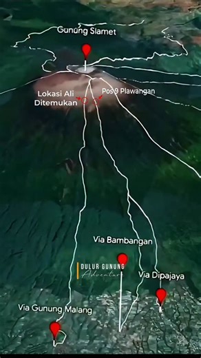 LieliaN on Instagram: "Lokasi ditemukan Syafiq Ridhan Ali Razan (18) di lereng selatan Gunung Slamet, tepatnya di antara jalur Gunung Malang dan Baturaden pada hari Rabu, 14 Januari 2026 pukul 10.49 WIB. Setelah lebih dari 16 hari pencarian, Syafiq ditemukan dalam kondisi meninggal dunia. Tim SAR gabungan yang melakukan pendakian terdiri dari Wanadri, Mayapada, UPL MPA Unsoed, Wikupala, APGI, Mapala Batik, Mapala Kanpas, Comunitas Rapi. 💖ㅤ 💌ㅤ 🎁ㅤ ↪️ ˡᶦᵏᵉ ᶜᵒᵐᵐᵉⁿᵗ ˢᵃᵛᵉ ˢʰᵃʳᵉ 𝐁𝐚𝐫𝐚𝐤𝐚𝐥𝐥𝐚𝐡