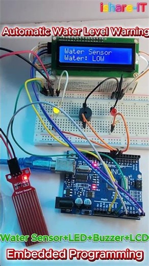 Automatic Water Overflow Alert System | Smart Sensor Project