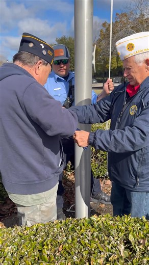 🇺🇸 City of Camden Honors a Life of Service 🇺🇸 The City of Camden was proud to welcome Paul Burns as part of his Traveling with Old Glory journey, celebrating 50 years of service in the U.S. Air Force. Paul was welcomed by City Manager Matt DeWitt, Assistant City Manager Caitlin Young, Camden PD Chief Jack Rushing, Fire Chief Eddie Gardner, Assistant Fire Chief Chris Tidwell, Council Members Phil Elliott and William Wilkes, and members of the Camden Fire Department. Commemorative coins were p