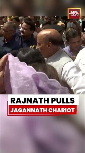 Rajnath Singh Joins Jagannath Rath Yatra, Pulls Lord Jagannath’s Chariot In Delhi #puri