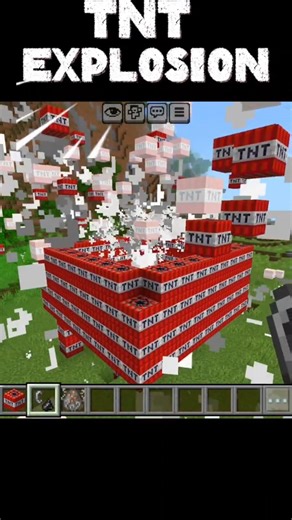 Minecraft biggest TNT explosion #viral #minecraft #shorts
