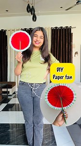 DIY paper fan craft😱 #papercraft #fan #diy #art #craft #handmade #trending #reelitfeelit #reelsinstagram #reels #reelkrofeelkro #drawing #activity #fun #itspriyanjalisingh #fypシ | Priyanjali Singh